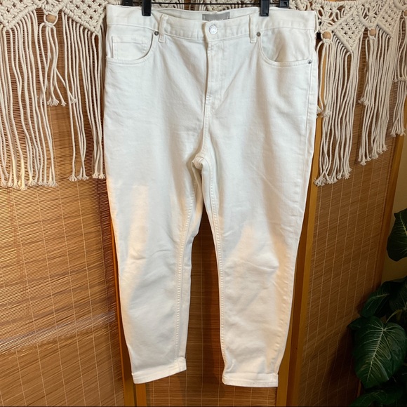 Everlane Denim - Everlane High Waist Ankle Jeans White Size 16 (33)